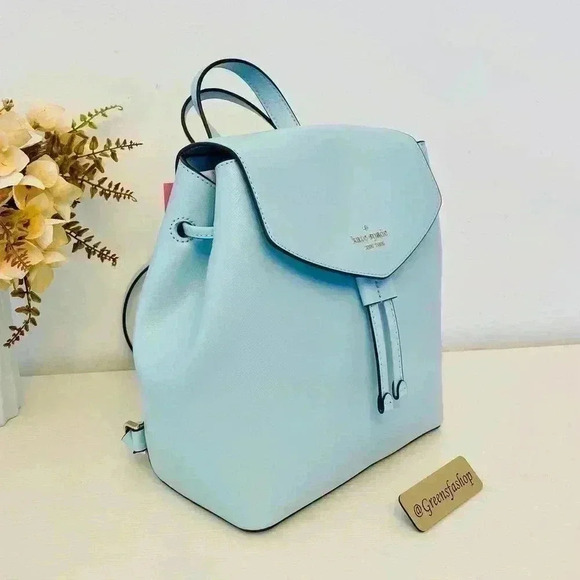 Kate spade Lizzie Medium Flap Backpack frosty sky - Picture 3 of 11